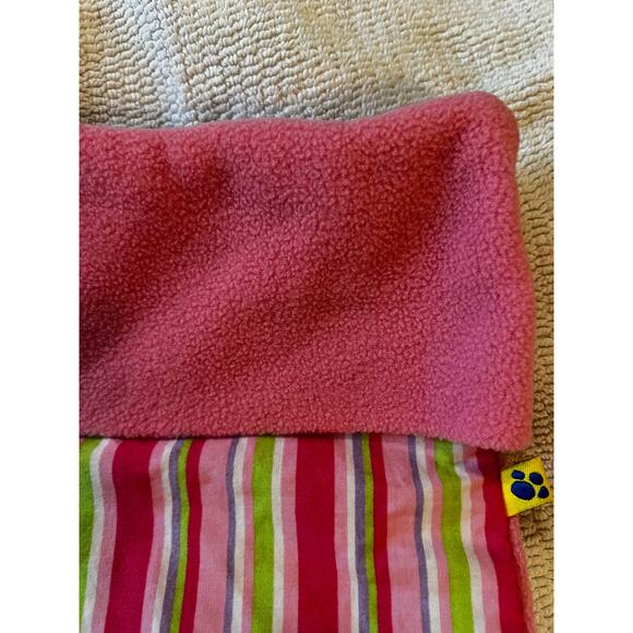 Build A Bear Workshop Striped Pattern Fleece Stuffed Animal Sleeping Bag Pink - Picture 8 of 11